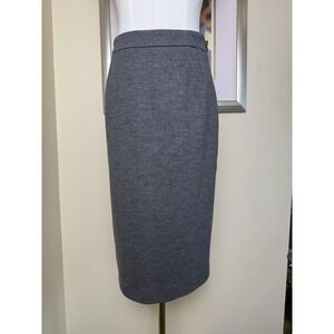 Gucci Pencil Skirt Wool Cashmere Knee Length Lined‎ | Gray | Size IT 38 US XS